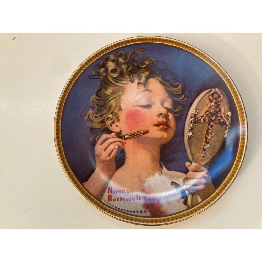 Norman Rockwell Collectable Plate "Dreaming In The Attic"